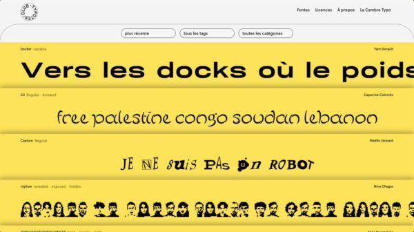 Aperçu du projet Typotes Club